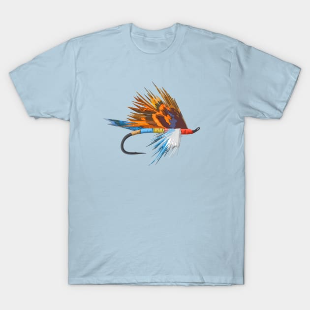 Fly Fishing Fly Tie Art Fisherman T-shirt by TeeCreations T-Shirt by TeeCreations